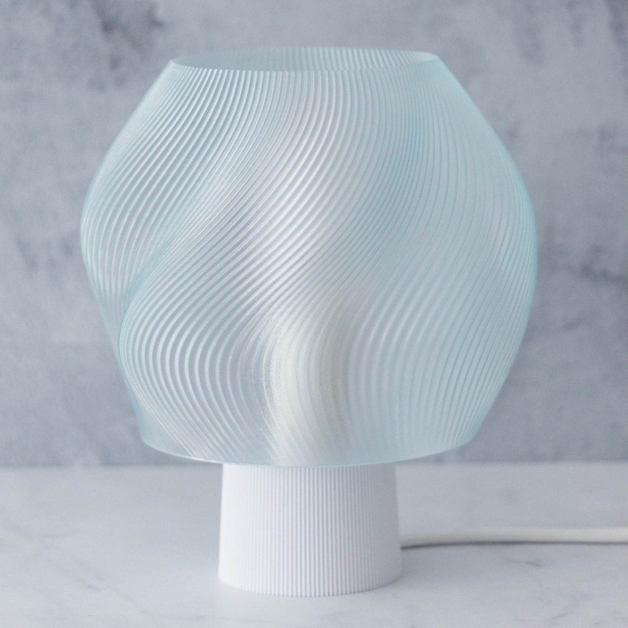 Velador impreso en 3D con diseño personalizado